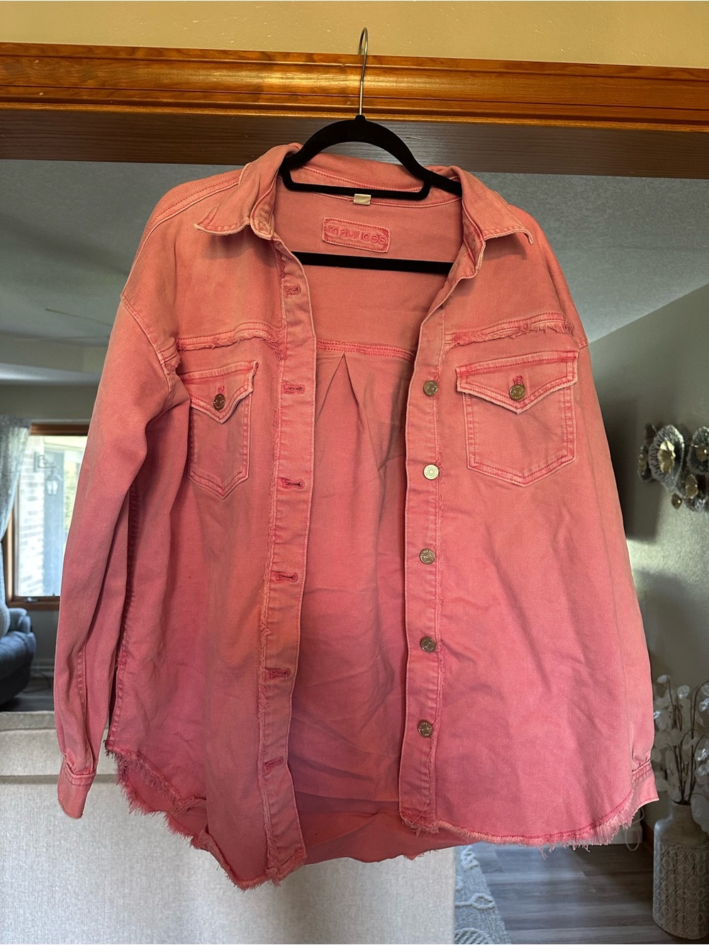 Maurices Pink Denim Jacket